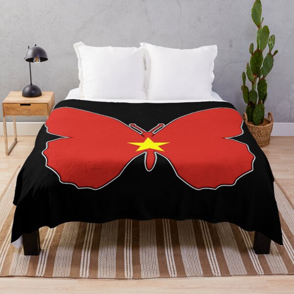 Item preview, Vietnam Butterfly Flag designed and sold by wickedcartoons.