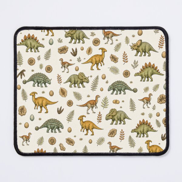 Item preview, Dinosaur Field Notes – Vintage Paleontology Pattern & Botanical Fossils designed and sold by SVox.