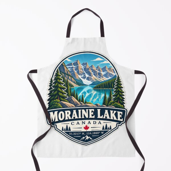 Item preview, Moraine Lake Canada Coordinates – Canadian Rockies Travel Badge designed and sold by ChicClicker.