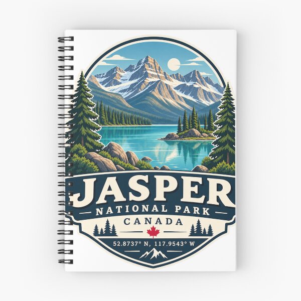 Item preview, Jasper National Park Canada Coordinates – Rocky Mountains Travel Badge designed and sold by ChicClicker.