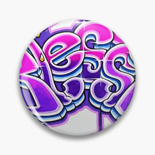 Item preview, Blessed Pink Purple Graffiti Typography designed and sold by ToyboxHippy.