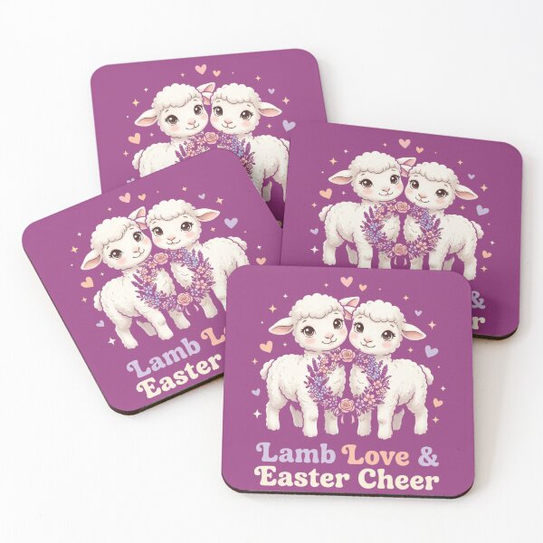 Item preview, Lamb Love and Easter Cheer – Cute Baby Lambs Illustration designed and sold by @SHINTOSARTSTORE.