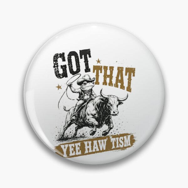 Item preview, Got That Yee Haw Tism Funny Cowboy Rodeo Bull Rider Frog designed and sold by RetroMini2026.