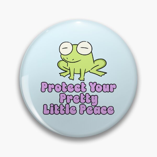 Item preview, Protect Your Pretty Little Peace Cute Frog designed and sold by jianina-alondra.