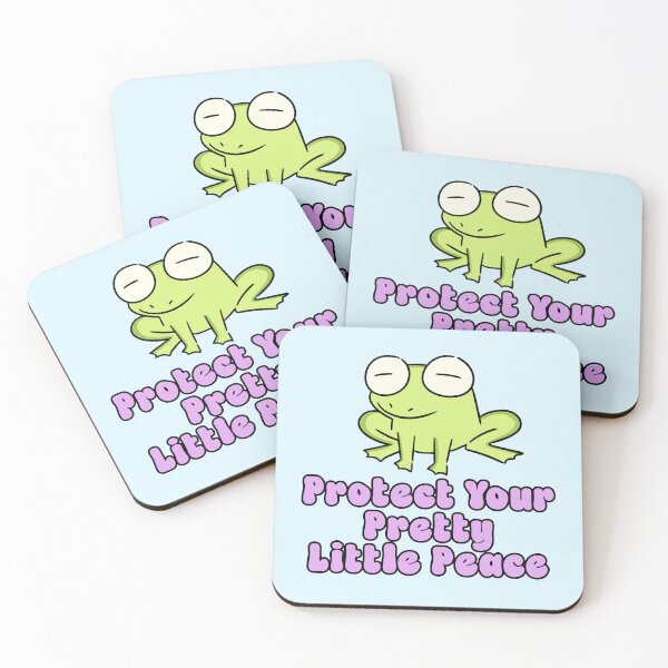 Item preview, Protect Your Pretty Little Peace Cute Frog designed and sold by jianina-alondra.