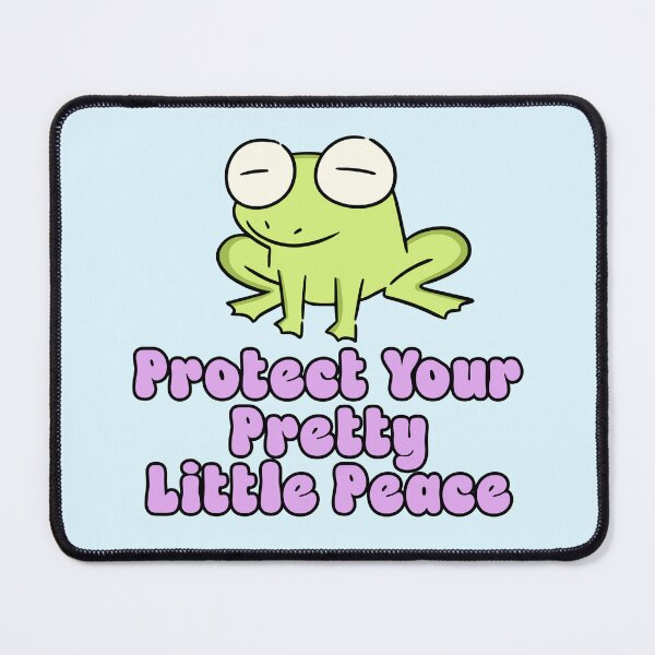 Item preview, Protect Your Pretty Little Peace Cute Frog designed and sold by jianina-alondra.