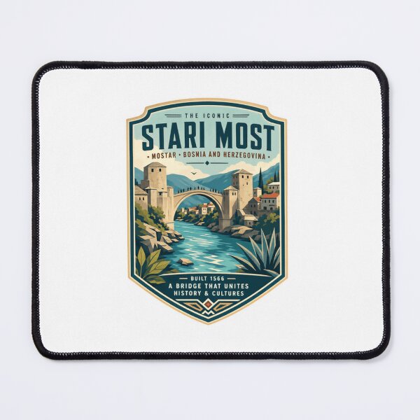 Item preview, The Iconic Stari Most Mostar Bosnia And Herzegovina Built 1566 Historic Travel Landmark designed and sold by Simsimah26Parks.