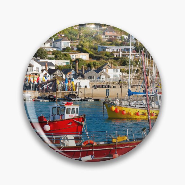 Item preview, Colourful Boats at Lyme Regis Harbour in August designed and sold by Dorset Girl.