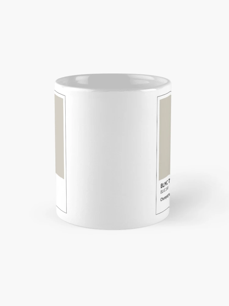 Aperçu 4 sur 6. Mug à café avec l'œuvre BL Triumph Champagne grey colour swatch Mug & Sticker créée et vendue par RJWautographics Mugs and Stickers.