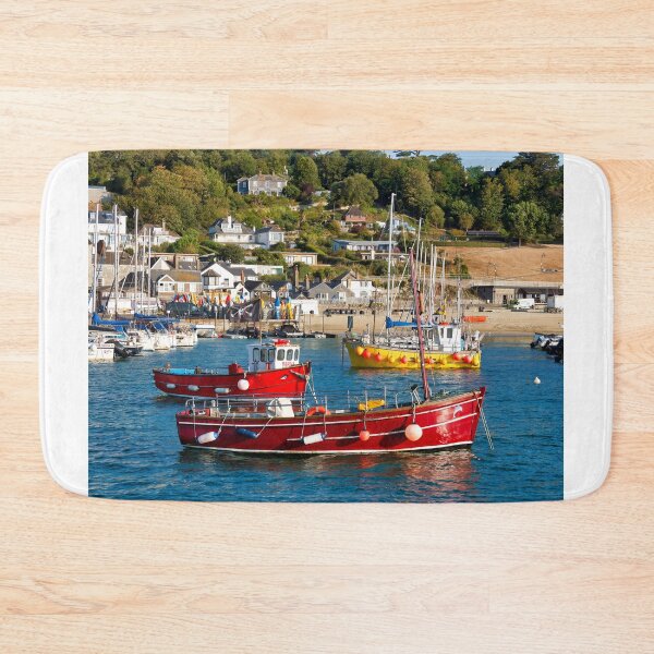 Item preview, Colourful Boats at Lyme Regis Harbour in August designed and sold by Dorset Girl.