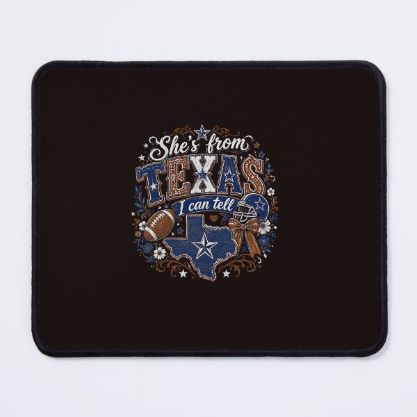 Item preview, She's From Texas Pride Cowgirl Football Design designed and sold by ImeldaSparks.