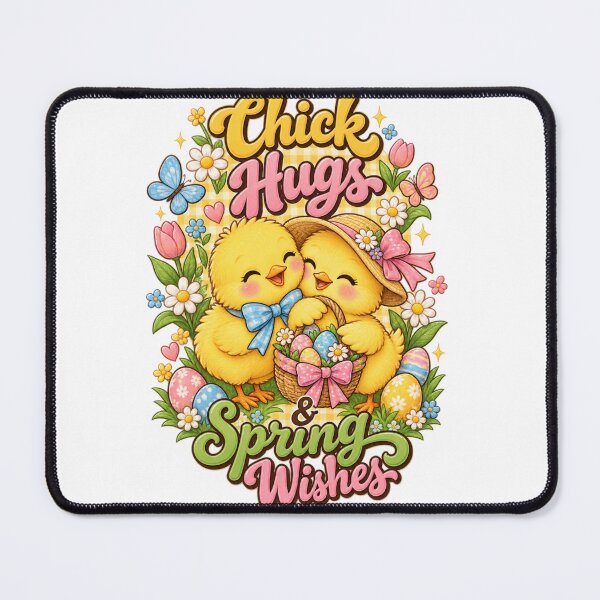 Item preview, Chick Hugs and Spring Wishes – Cute Easter Chicks Illustration designed and sold by @SHINTOSARTSTORE.