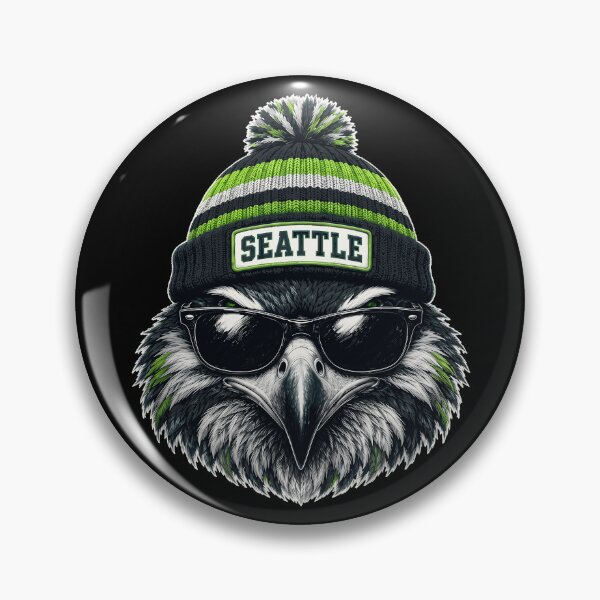 Item preview, Cool Seattle Bird Mascot in Winter Hat designed and sold by NatalieCo89233.