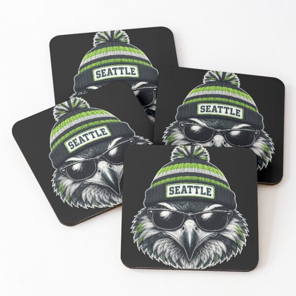 Item preview, Cool Seattle Bird Mascot in Winter Hat designed and sold by NatalieCo89233.