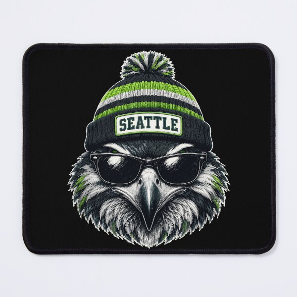 Item preview, Cool Seattle Bird Mascot in Winter Hat designed and sold by NatalieCo89233.