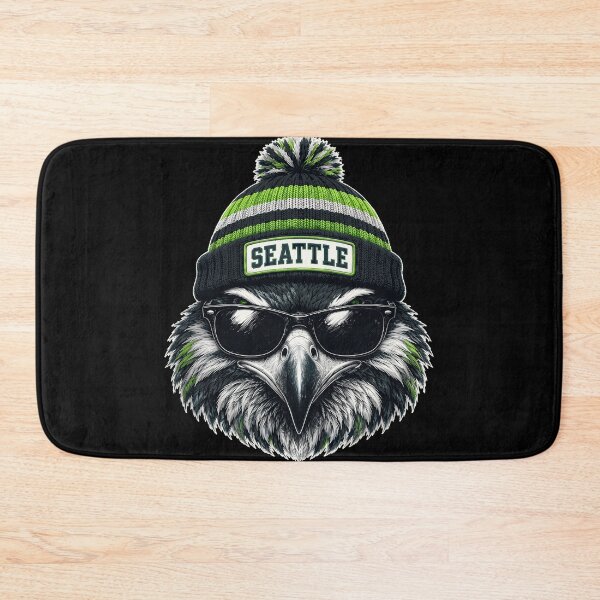 Item preview, Cool Seattle Bird Mascot in Winter Hat designed and sold by NatalieCo89233.