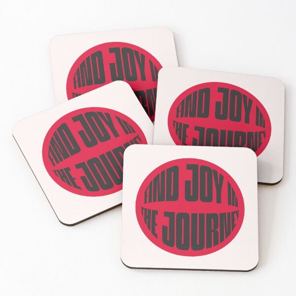 Item preview, Find Joy In The Journey Red Bold Typography Sticker designed and sold by BLCK028.