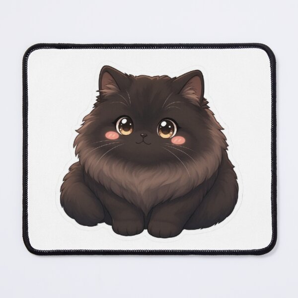 Item preview, Kawaii Black Cat Pomeranian Cute Fluffy Pet designed and sold by PetalsPaws.