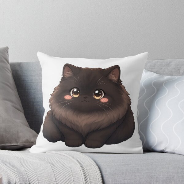 Item preview, Kawaii Black Cat Pomeranian Cute Fluffy Pet designed and sold by PetalsPaws.