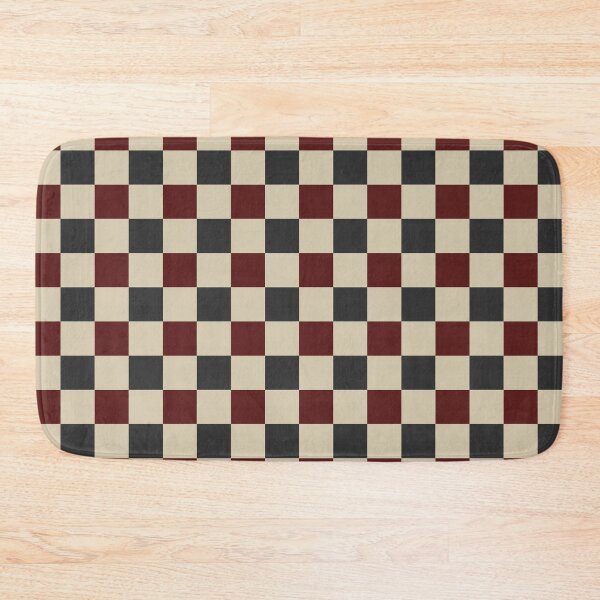 Item preview, Burgundy and soft black Checkered Pattern vintage style Plaid small  designed and sold by DColourMuse.
