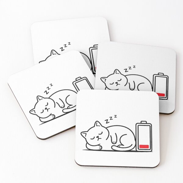 Item preview,  Cat Social Battery 1% designed and sold by D TEE.