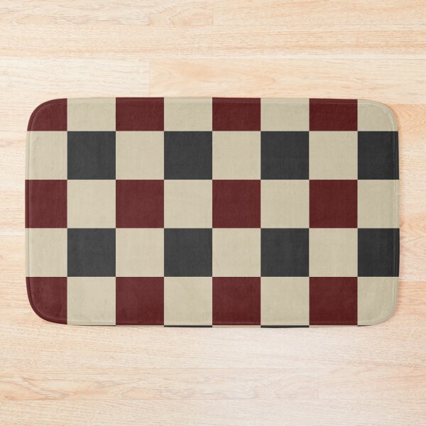 Item preview, Burgundy and soft black Checkered Pattern vintage style Plaid medium  designed and sold by DColourMuse.