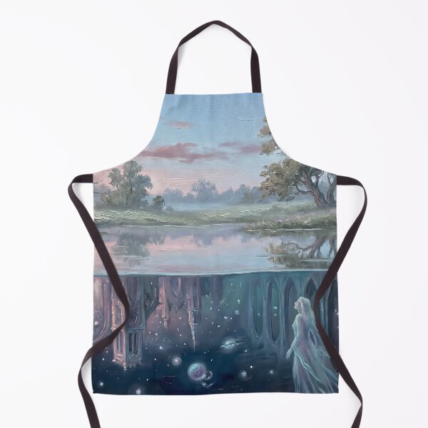 Item preview, Surreal Lake Reflection Hidden World Painting designed and sold by ArtAmbience.