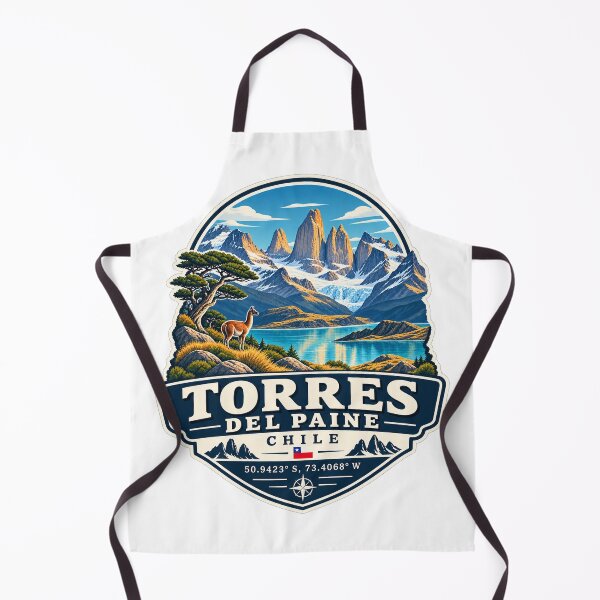 Item preview, Torres del Paine Chile Coordinates – Patagonia Travel Badge designed and sold by ChicClicker.