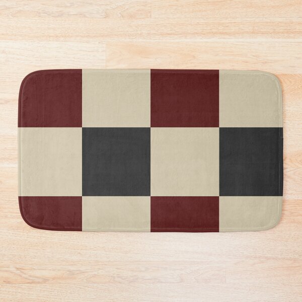 Item preview, Burgundy and soft black Checkered Pattern vintage style Plaid large designed and sold by DColourMuse.