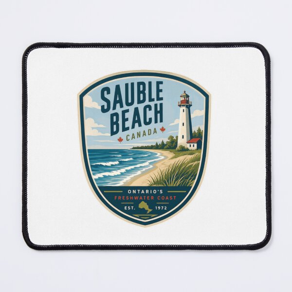 Item preview, Sauble Beach Canada Ontario's Freshwater Coast Est. 1972 Travel Souvenir Lighthouse Beach designed and sold by Simsimah26Parks.