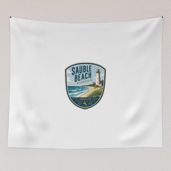 Item preview, Sauble Beach Canada Ontario's Freshwater Coast Est. 1972 Travel Souvenir Lighthouse Beach designed and sold by Simsimah26Parks.