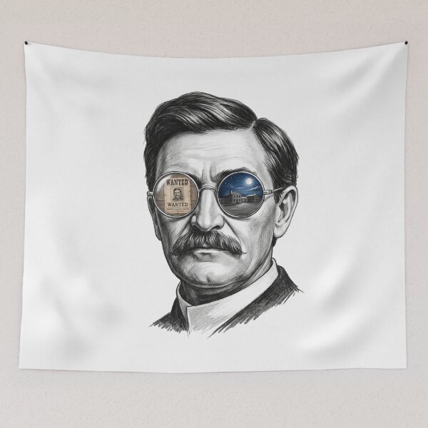 Item preview, Pat Garrett Wanted Poster Shades Reflection designed and sold by Bad-Decisions-Designs.