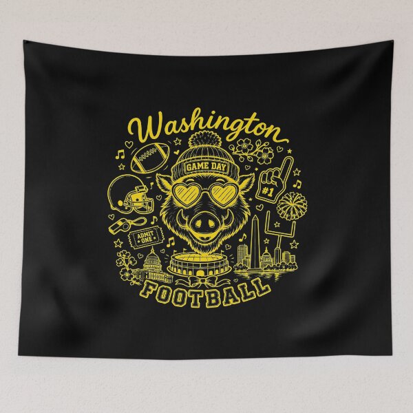 Item preview, Washington Football Game Day Retro Boar designed and sold by TylerWhit53762.