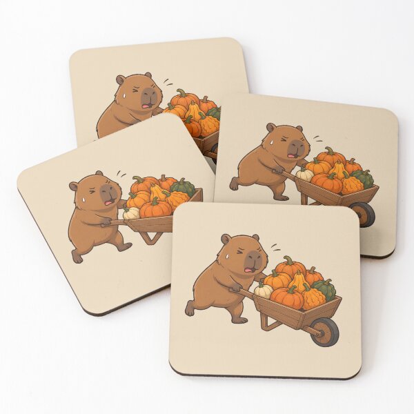 Item preview, Autumn Capybara Pumpkin Harvest designed and sold by Ivy-Triggs.