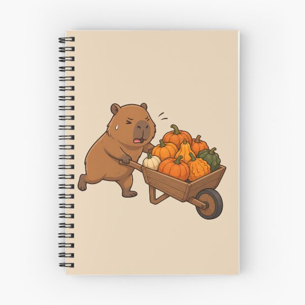 Item preview, Autumn Capybara Pumpkin Harvest designed and sold by Ivy-Triggs.