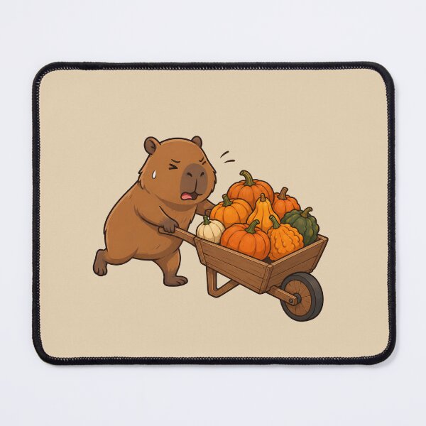 Item preview, Autumn Capybara Pumpkin Harvest designed and sold by Ivy-Triggs.