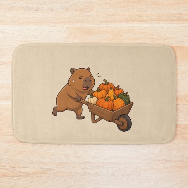Item preview, Autumn Capybara Pumpkin Harvest designed and sold by Ivy-Triggs.