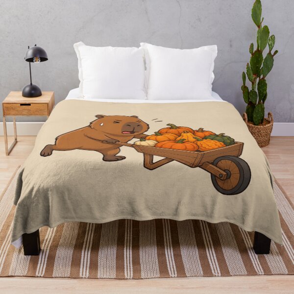 Item preview, Autumn Capybara Pumpkin Harvest designed and sold by Ivy-Triggs.