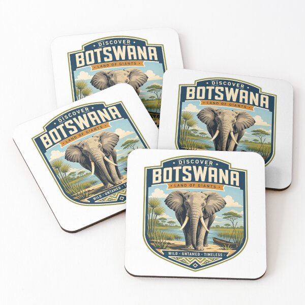 Item preview, Discover Botswana Land Of Giants Wild Untamed Timeless African Elephant Safari designed and sold by Simsimah26Parks.