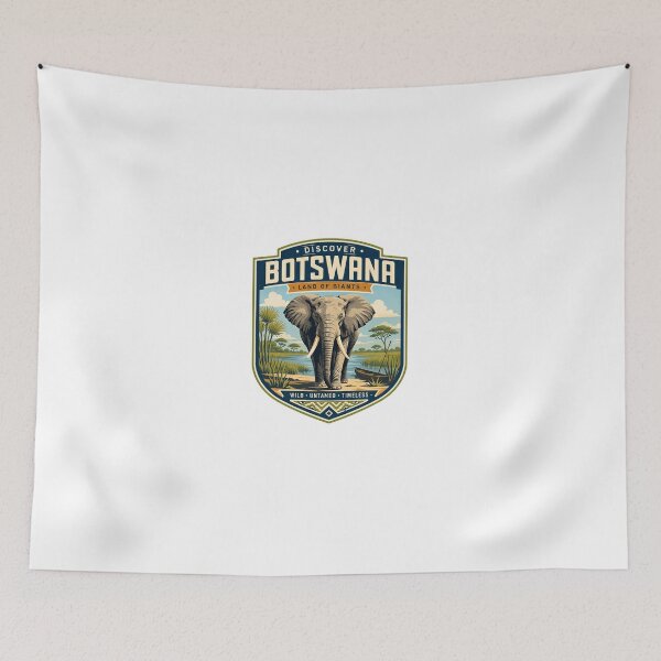 Item preview, Discover Botswana Land Of Giants Wild Untamed Timeless African Elephant Safari designed and sold by Simsimah26Parks.