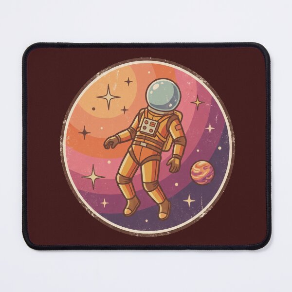 Item preview, Retro Astronaut Floating In Space – Vintage 70s Groovy Sunset Galaxy Design designed and sold by Eidos [][][] ~εἶδος~.
