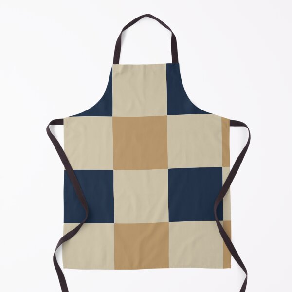 Artikelvorschau, Großformatiges Karomuster im Vintage-Stil, hellbraun und dunkelblau. entworfen und verkauft von DColourMuse.