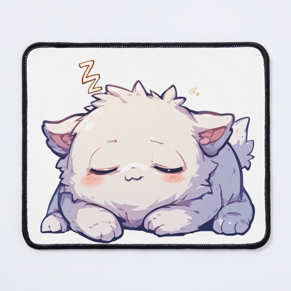 Item preview, Fluffy Sleeping White Cat Cute designed and sold by YAM716.