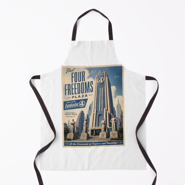 Item preview, Four Freedoms Plaza Retro Travel Art | Best Gift designed and sold by iMafiaboyz.