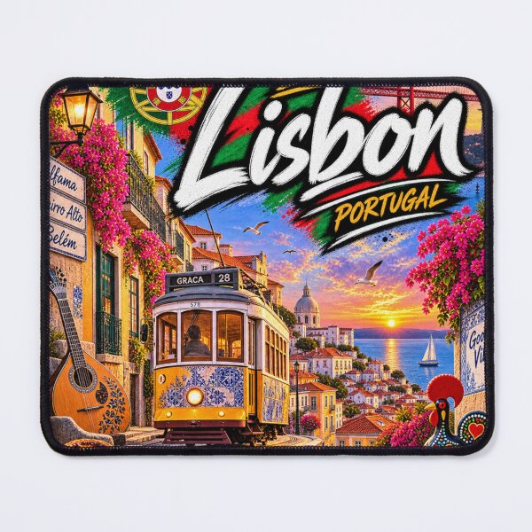 Item preview, Lisbon Portugal – Colorful Tram 28 Travel Design designed and sold by URBIVO.