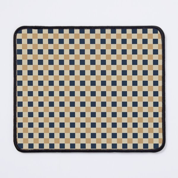Item preview, Tan and deep navy Checkered Pattern vintage style Plaid very small  designed and sold by DColourMuse.