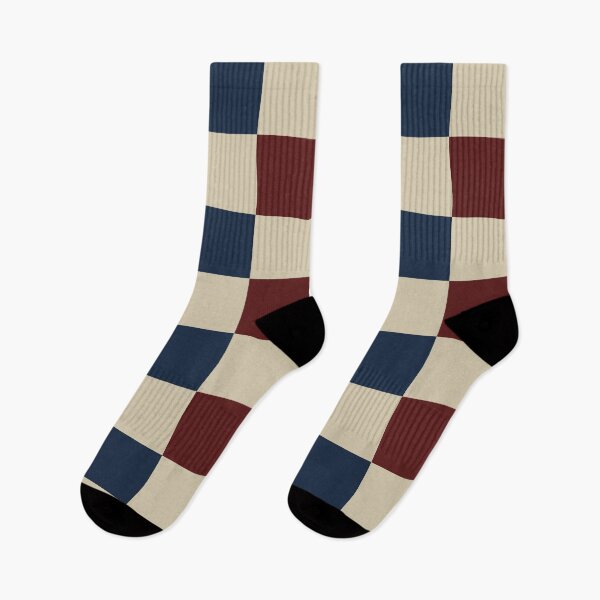 Item preview, Burgundy and deep navy Checkered Pattern vintage style Plaid medium  designed and sold by DColourMuse.