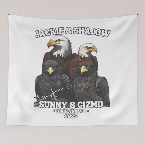 Item preview, Sunny \U0026 Gizmo Baby Bald Eagle Jackie And Shadow Big Bear Lake Eaglet designed and sold by CalvinVanAuken.