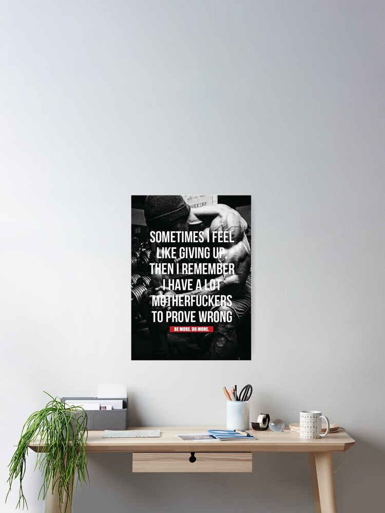 Thumbnail 2 of 3, Poster, Bodybuilding Inspirational Workout Quote designed and sold by superfitstuff.