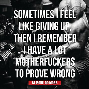 Artwork thumbnail, Bodybuilding Inspirational Workout Quote by superfitstuff